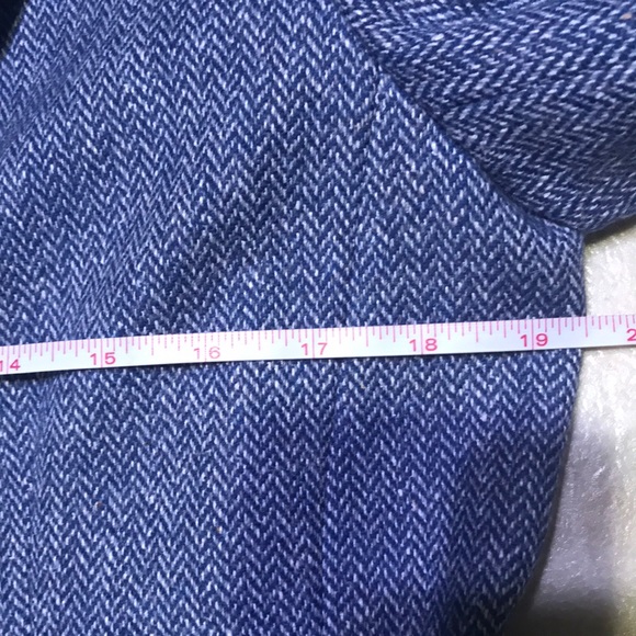 ORVIS Blue Wool Tweed Blazer - Picture 4 of 13